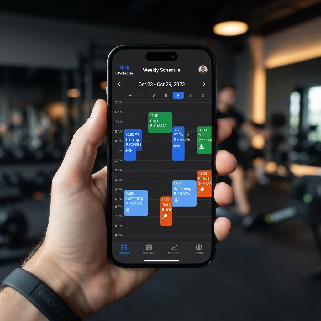 FitSchedule App Mockup